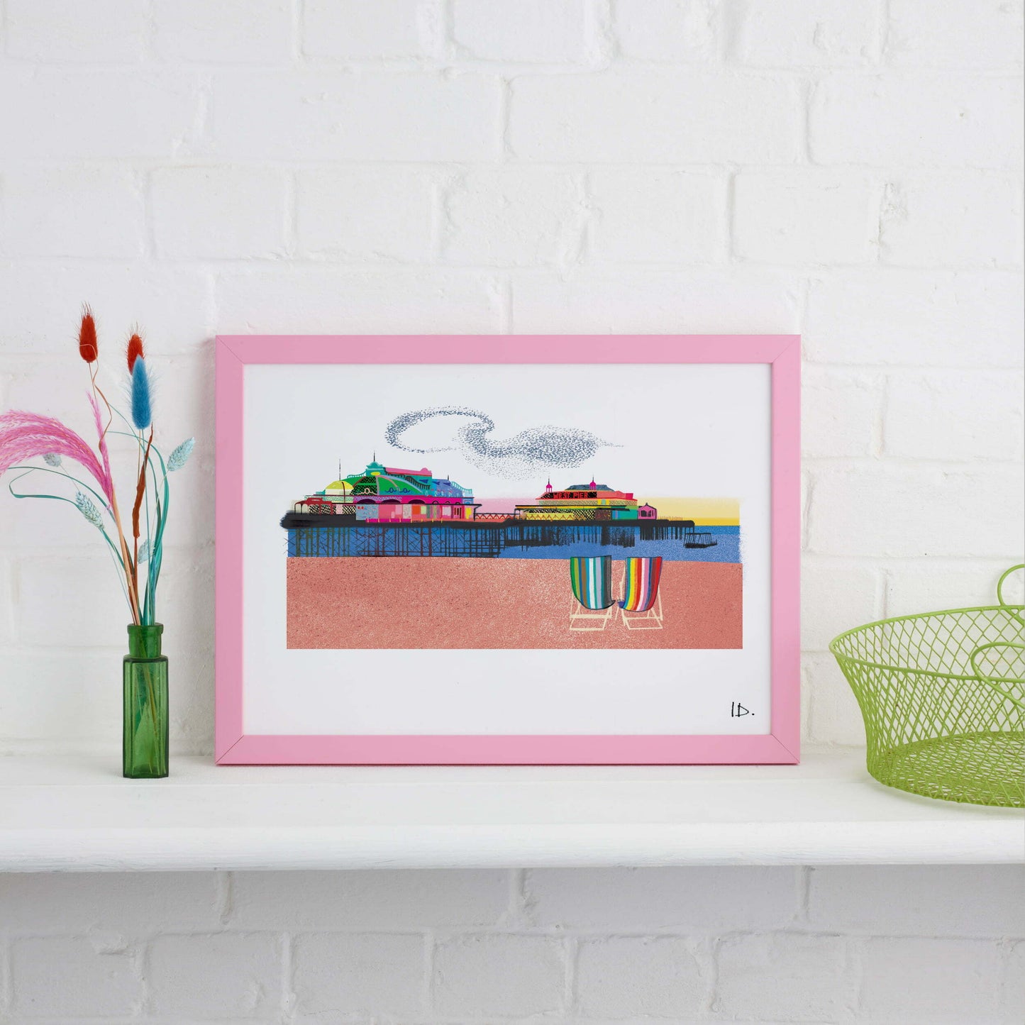 WEST PIER BEFORE THE FIRE PRINT