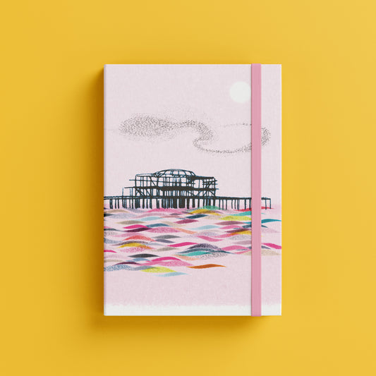 Brighton West Pier A5 Soft Cover Notebook