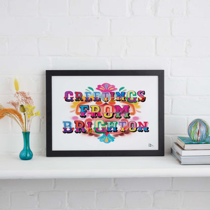 Greetings From Brighton Print