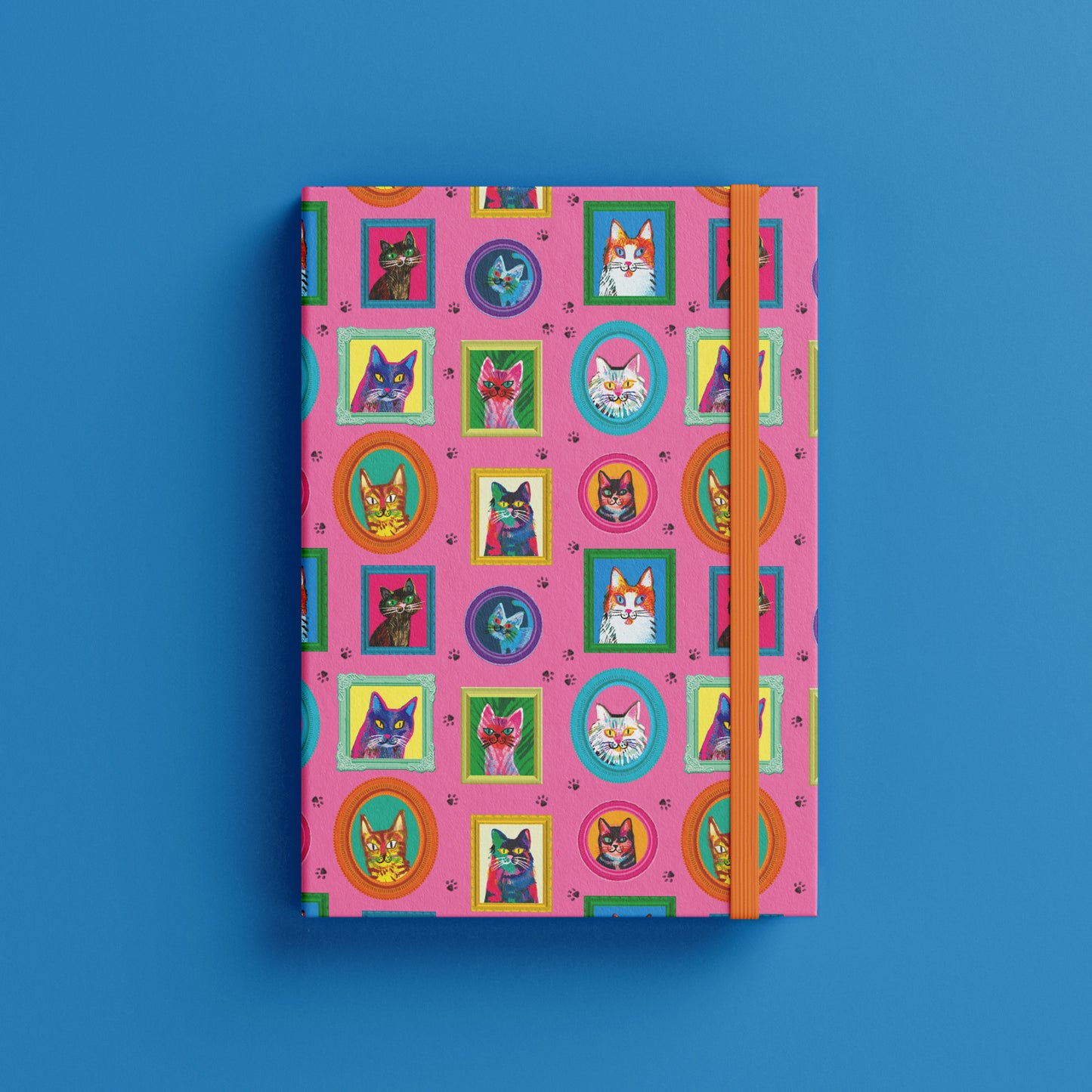 Cats in Frames A5 Soft Cover Notebook