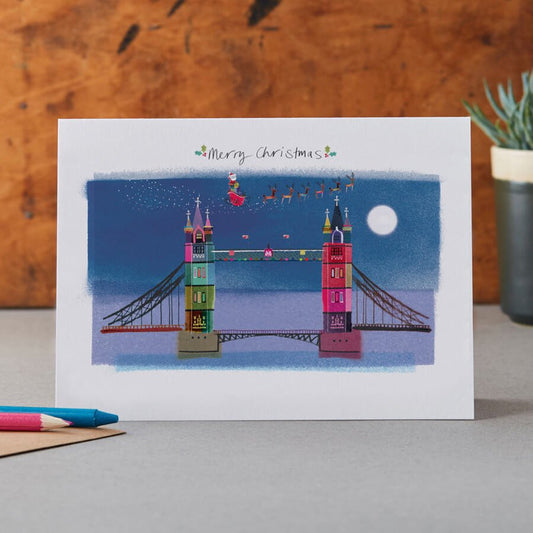 CHRISTMAS CARD TOWER BRIDGE LONDON