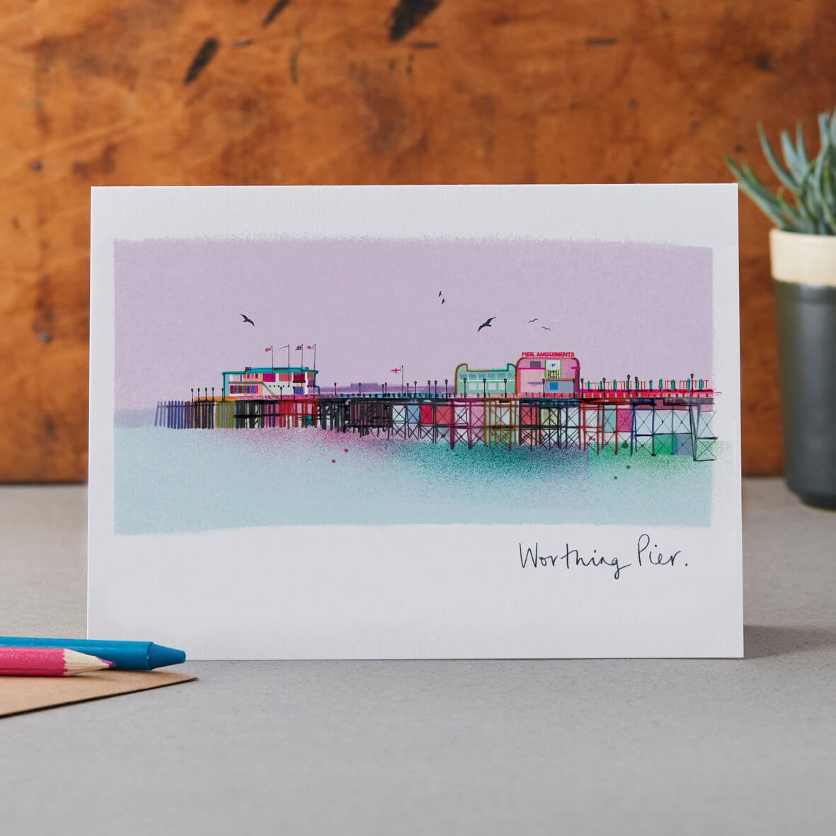 WORTHING PIER CARD