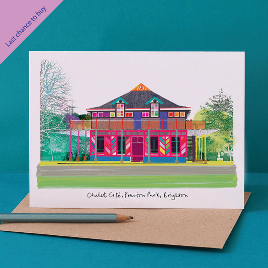 PRESTON PARK CHALET CAFE CARD