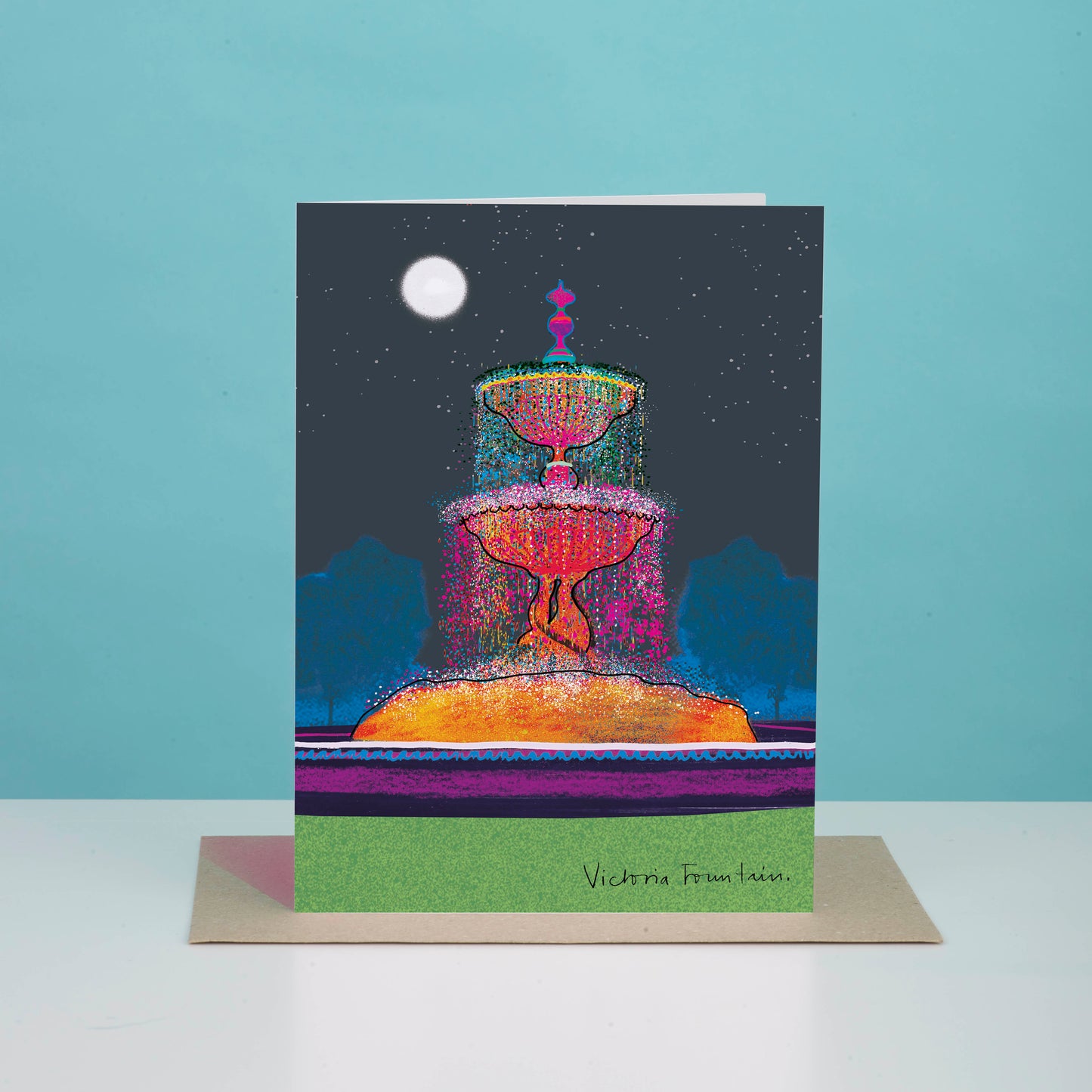 Brighton Victoria Fountain Greetings Card