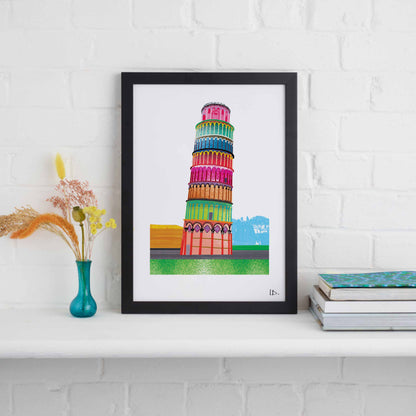 LEANING TOWER OF PISA PRINT