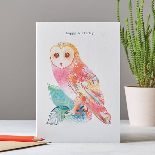 HAPPY BIRTHDAY OWL CARD