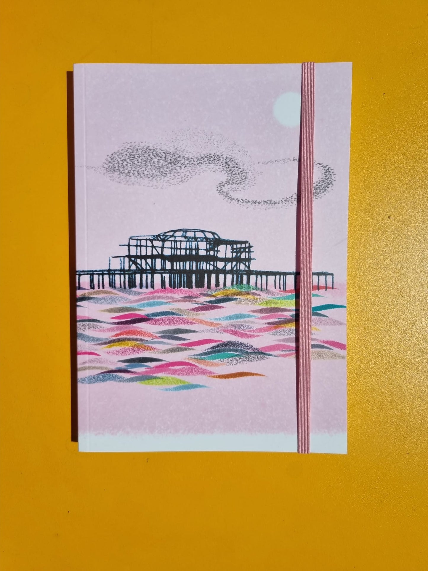 Brighton West Pier A5 Soft Cover Notebook