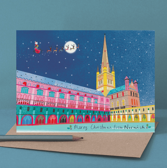CHRISTMAS NORWICH CATHEDRAL CARD
