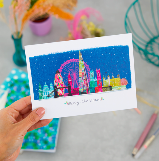 CHRISTMAS CARD LONDON BABY