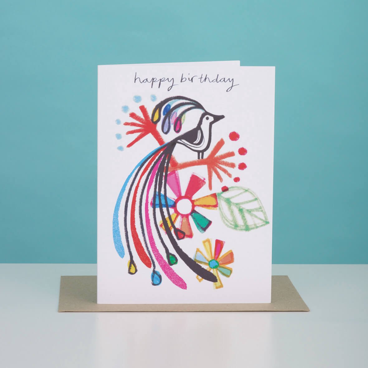 FANCY BIRD BIRTHDAY CARD