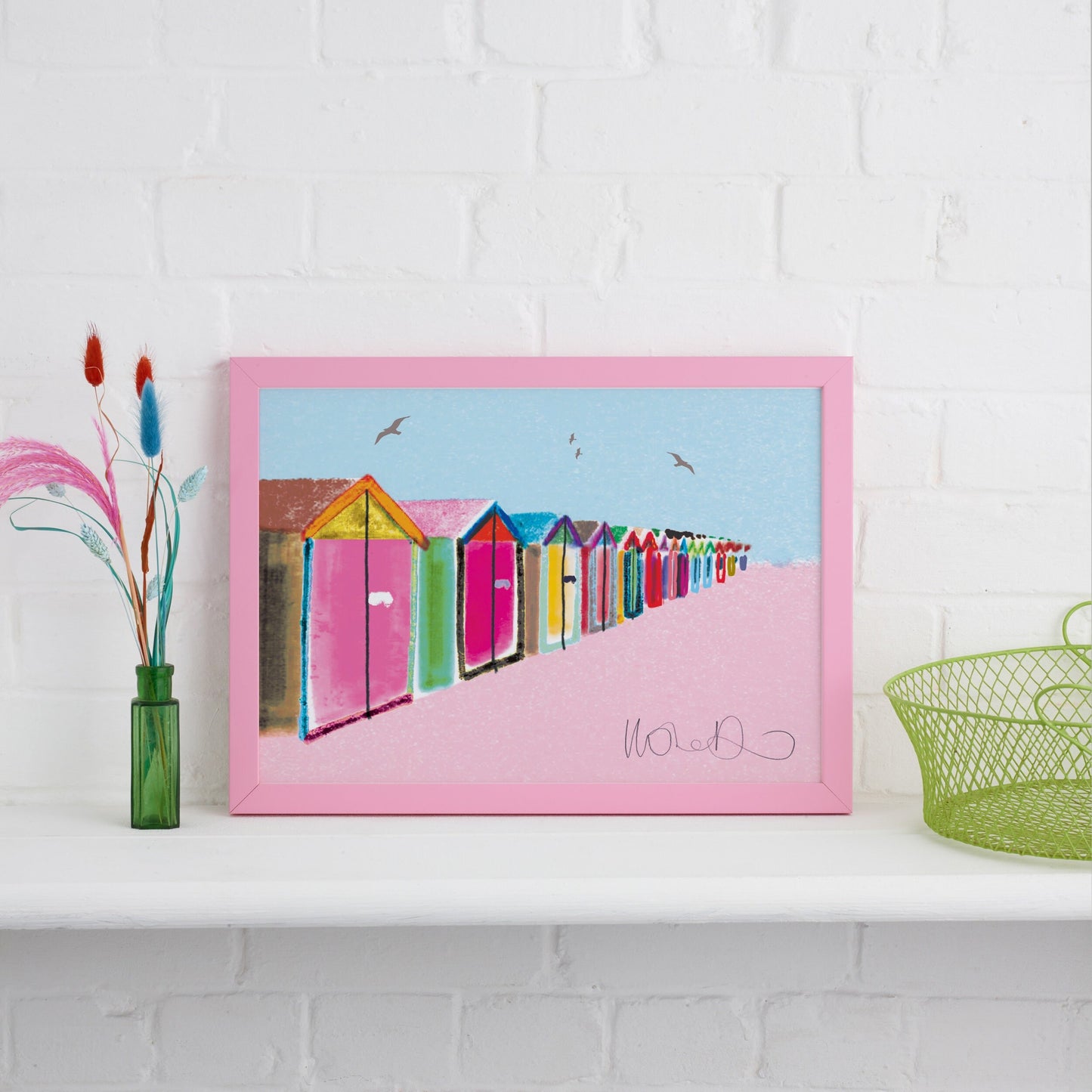 BRIGHTON BEACH HUTS PRINT