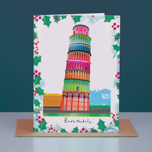 LEANING TOWER OF PISA CHRISTMAS CARD