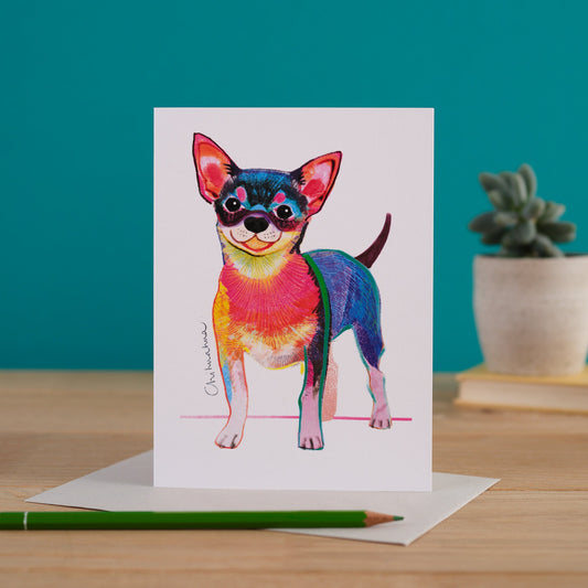 Chihuahua Dog Card, Dog Gift, I DREW DOGS, WF004